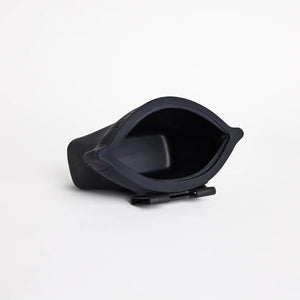 Voilà Standard Ultimate Treat Pouch | 16oz. in black silicone showing wide-mouth design for easy access.