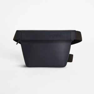 Voilà Standard Ultimate Treat Pouch | 16oz. in durable black silicone, designed for treats and travel.
