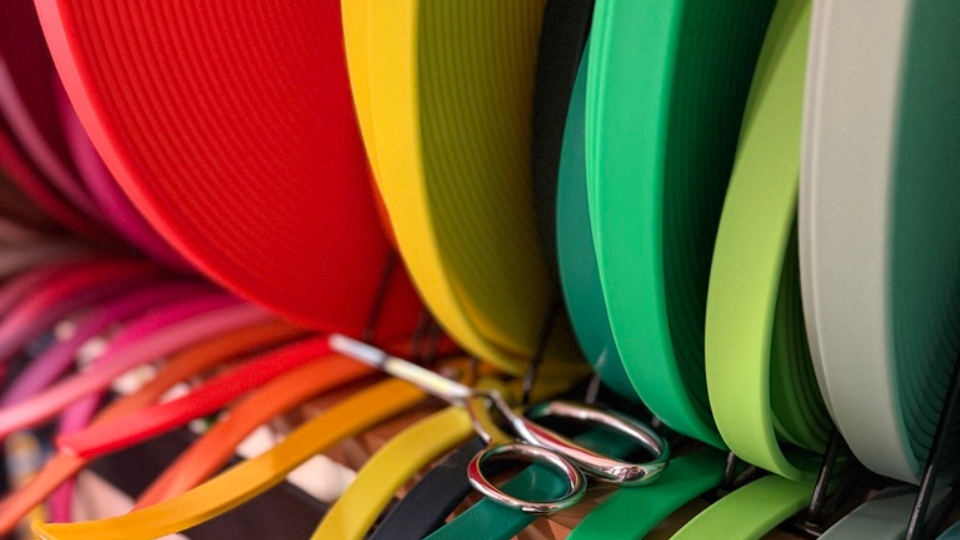 biothane sitting on a rack