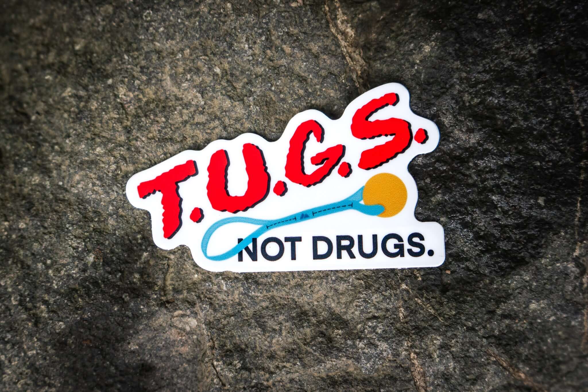 TUGS NOT DRUGS Dog Sticker