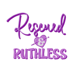 RESCUED & RUTHLESS Dog Sticker