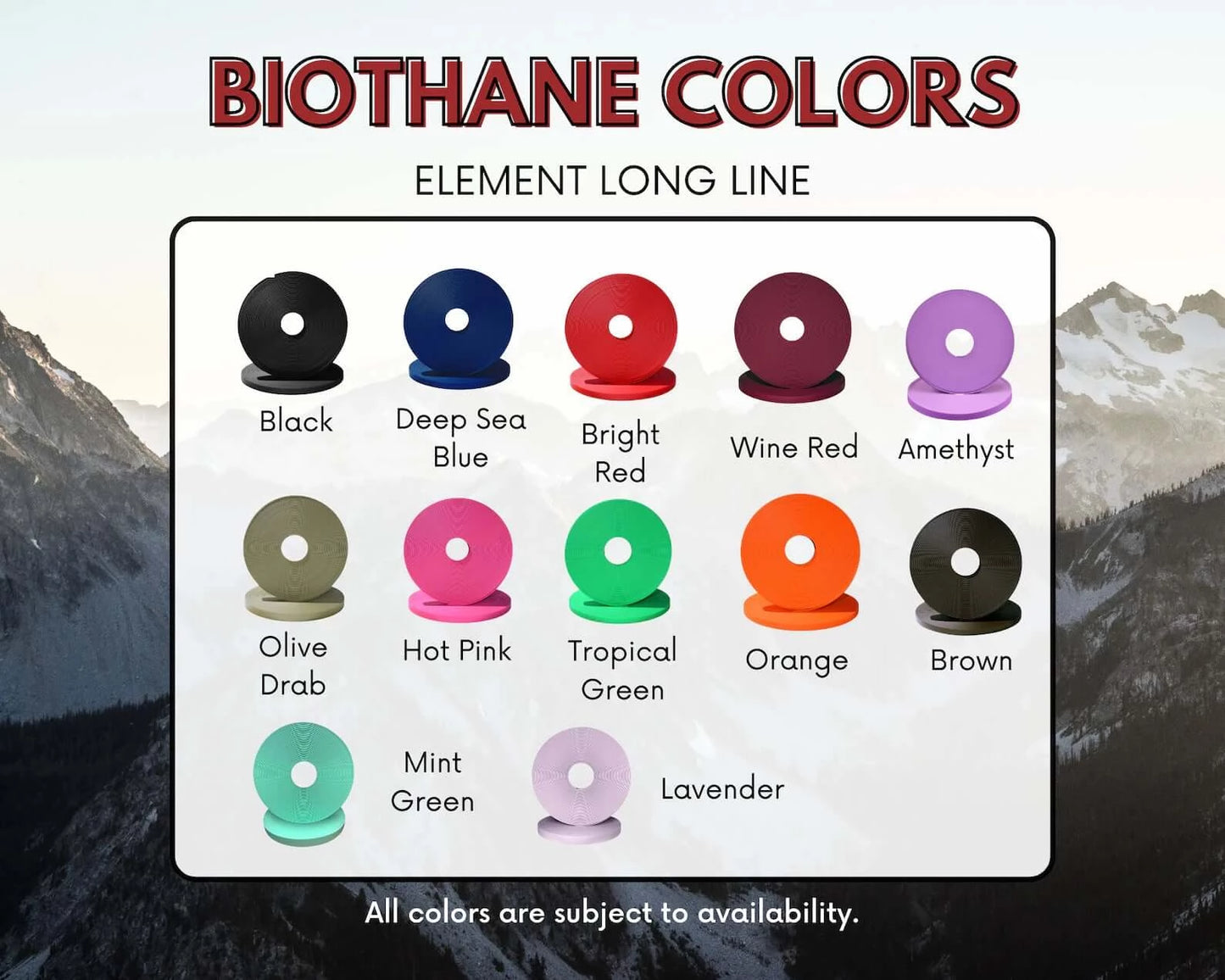 Element BioThane® Long Line, Extended Dog Leash, Long Dog Leash